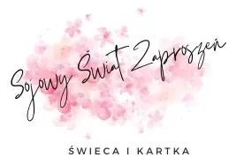 Sojowy Świat Zaproszeń — Świeca i kartka