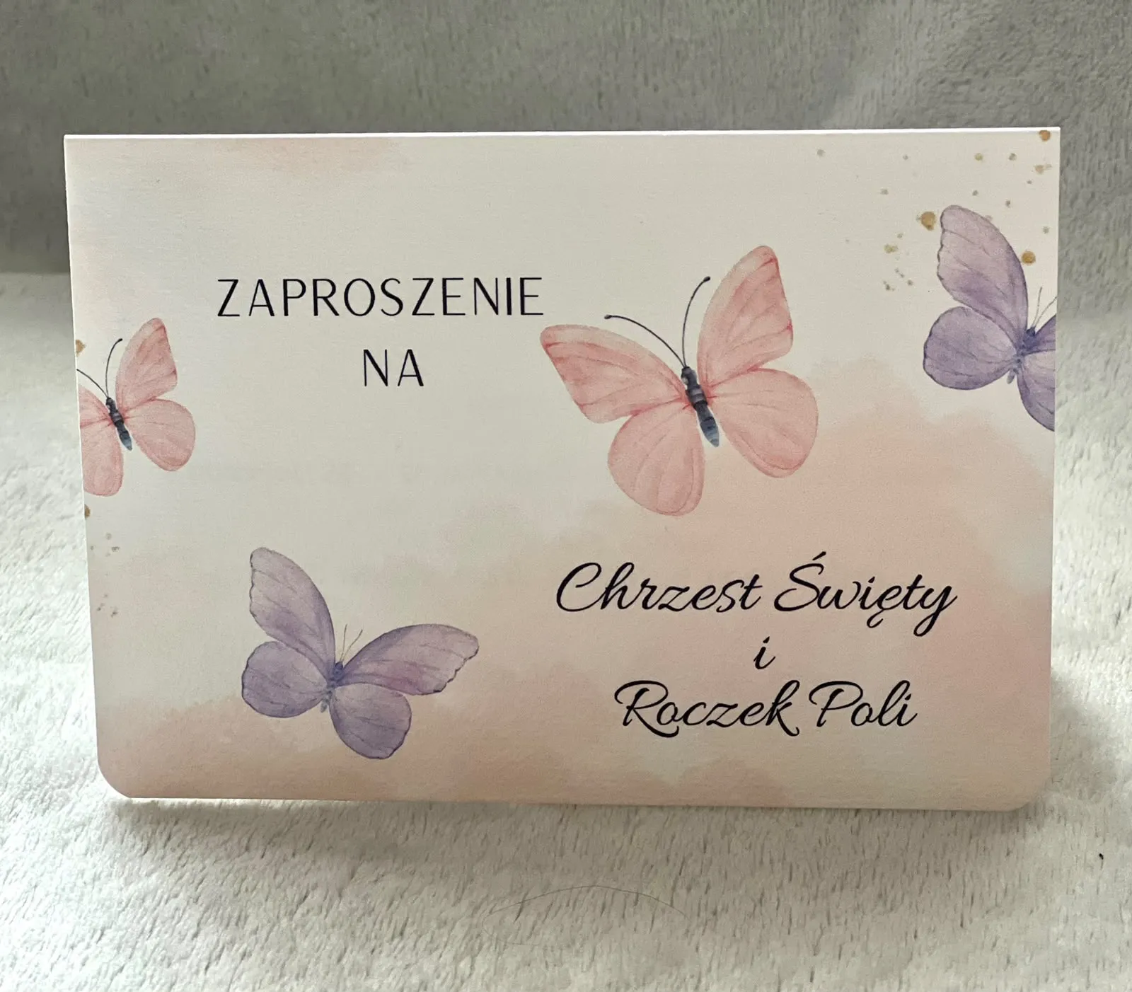 Zaproszenie na chrzest — przykład 17