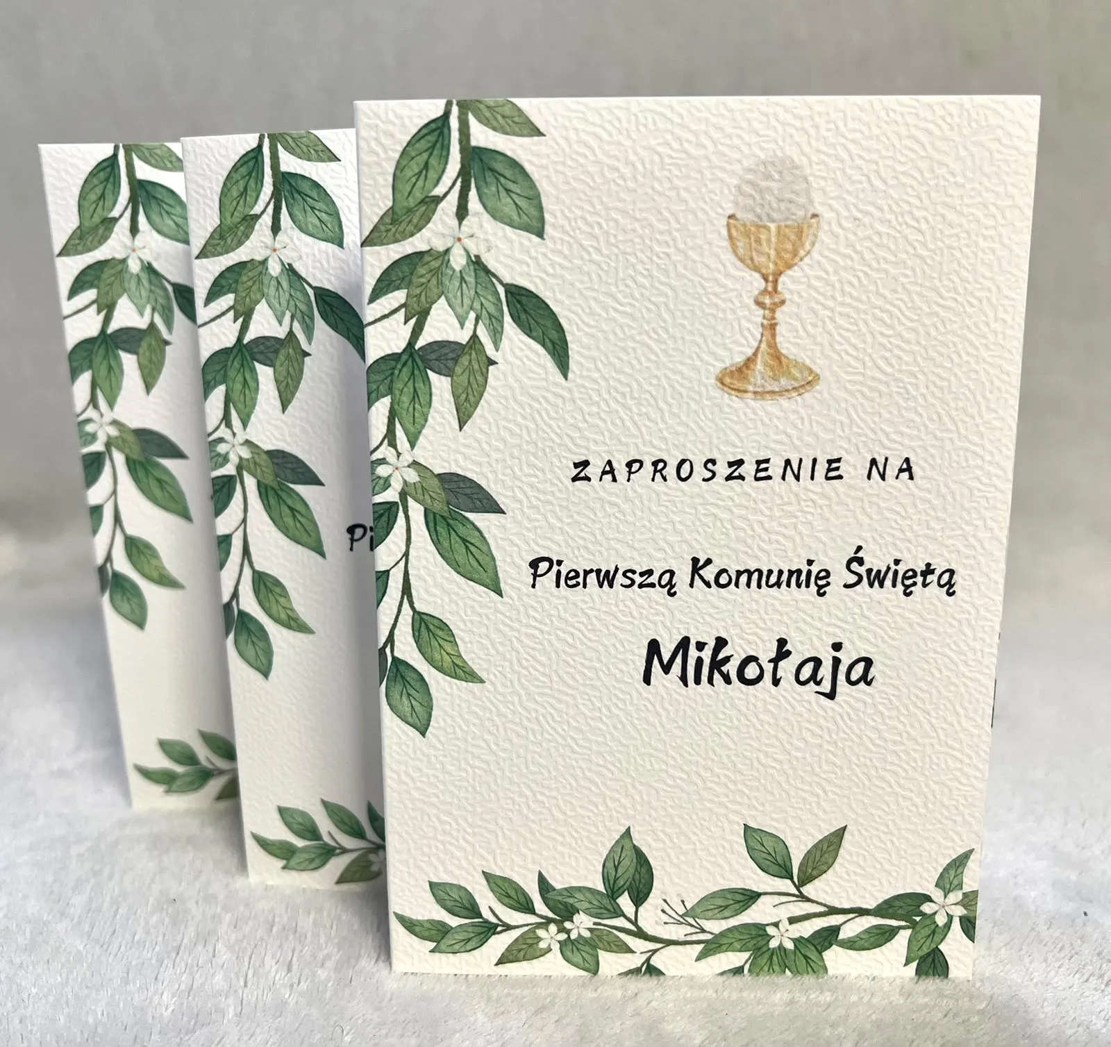 Zaproszenie na komunia — przykład 10