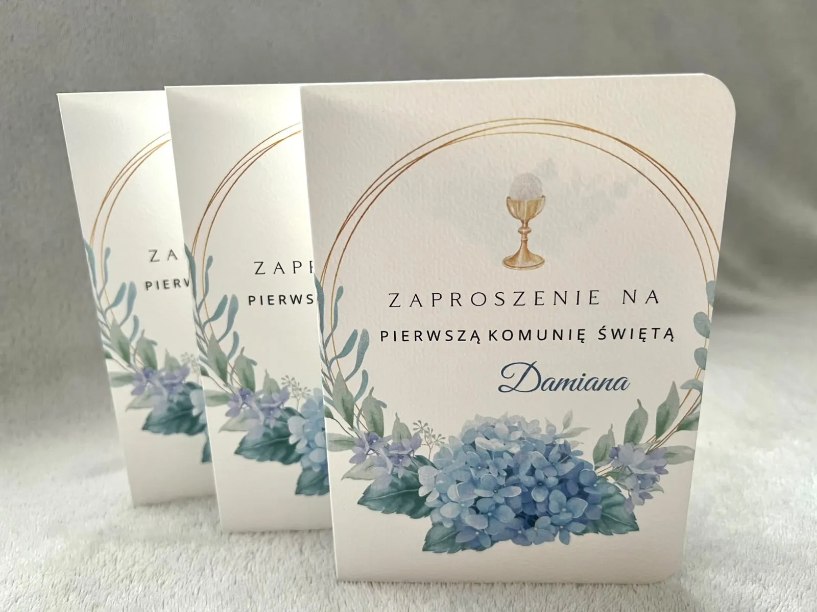 Zaproszenie na komunia — przykład 9