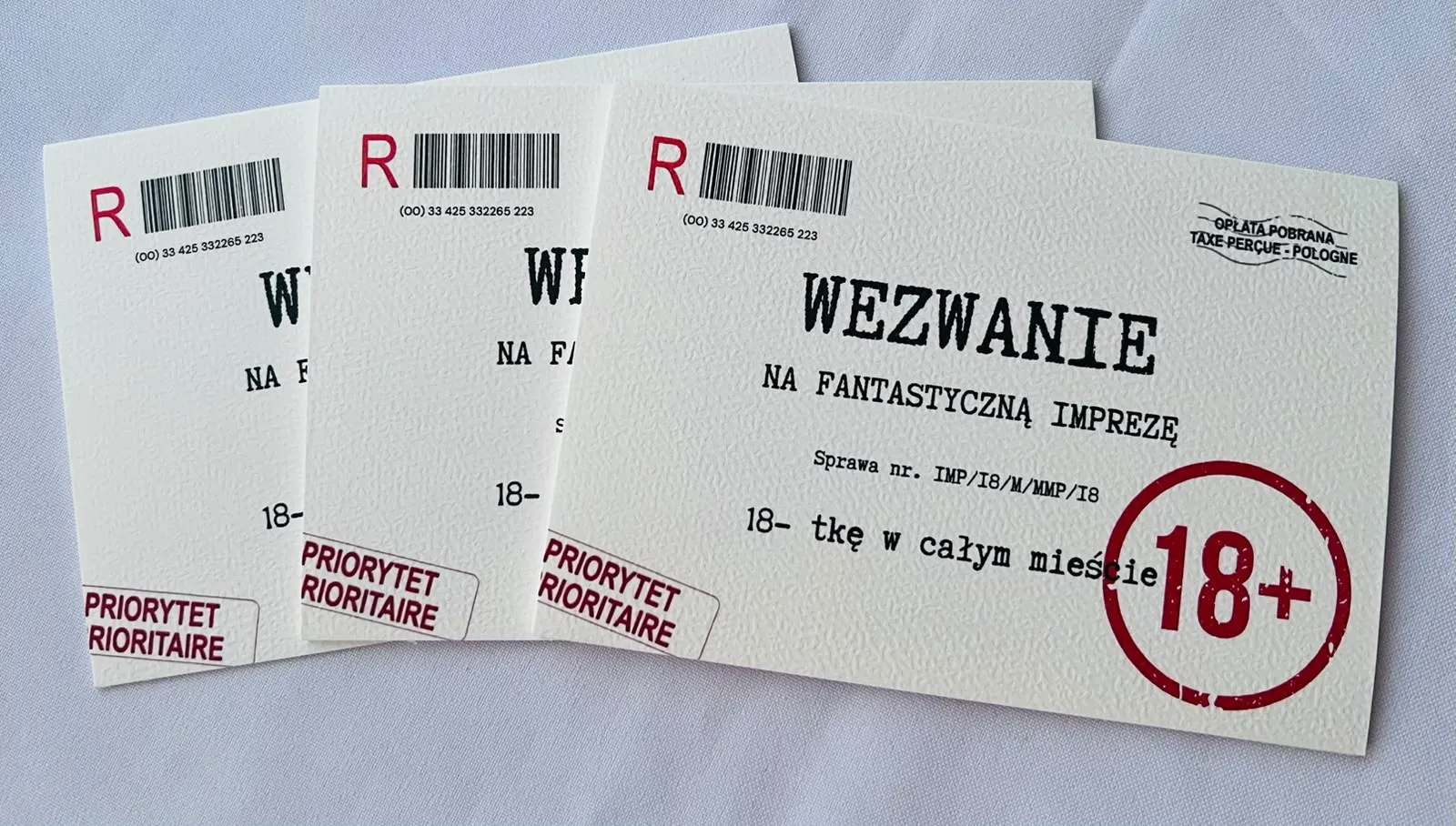 Zaproszenie na urodziny i rocznice — przykład 7